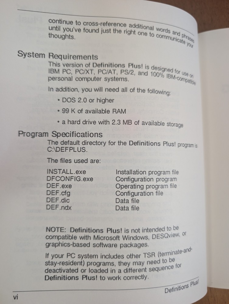 American Heritage Dictionary Electronic Version 5 1/4" Floppy Disk WordScience