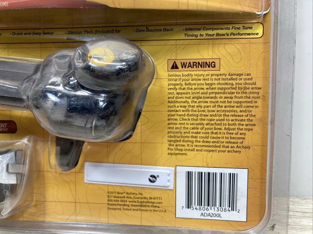 Trophy Ridge Archery Micro Revolution Full-Capture Fall Away Rest LEFT Hand NOS