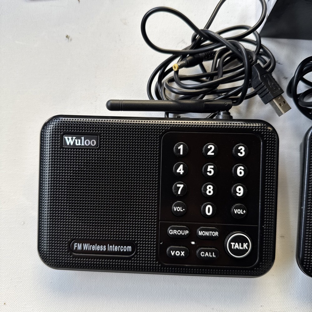 Wuloo Wireless Intercom System 2 Pack W666-P2 No Power Adapters