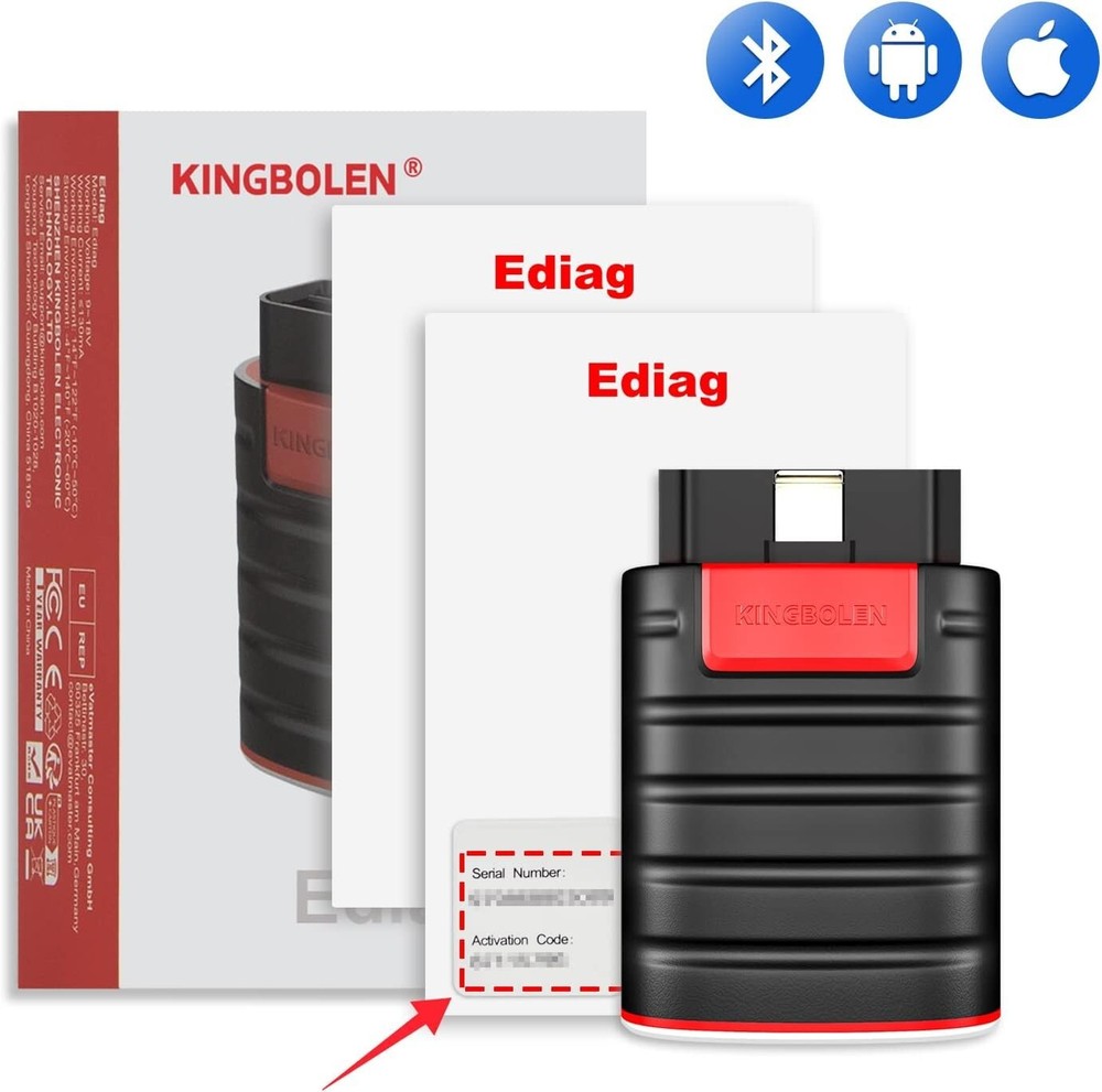 Kingbolen Ediag Bidirectional All System Scanner Car Diagnostic Tool Key Coding