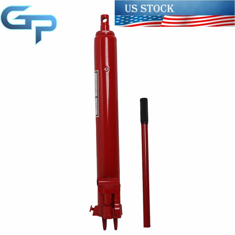 Hydraulic Long Ram Jack Lift Jacking 3Ton Shop Crane Engine Hoist Lifting