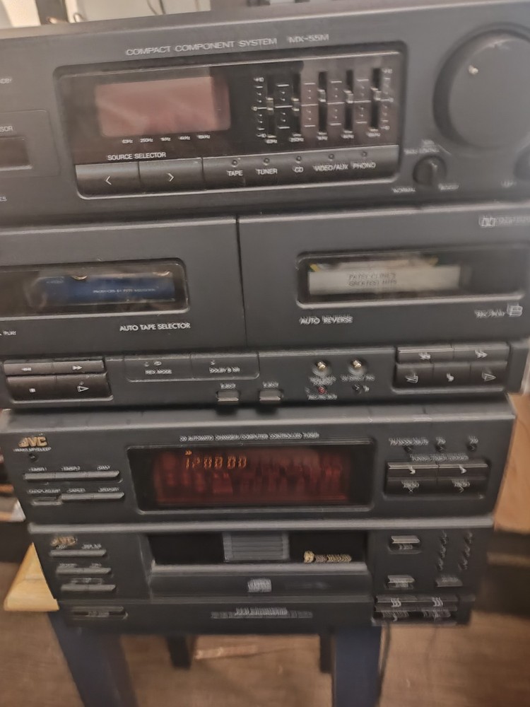 JVC CA-MX55MBK Compact Component System Stereo Receiver WORKS!!