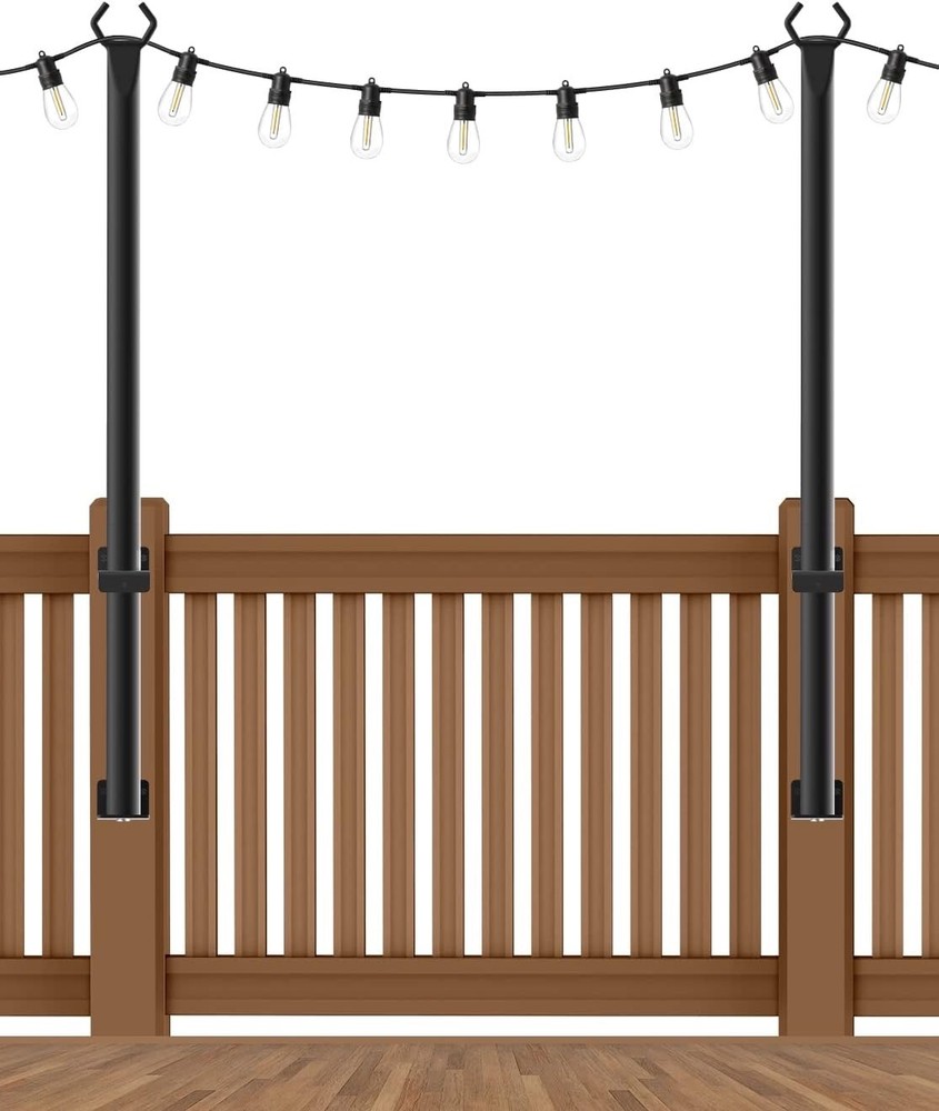 5Ft String Light Poles,Outside String Lights,Outdoor Light Poles,Metal...