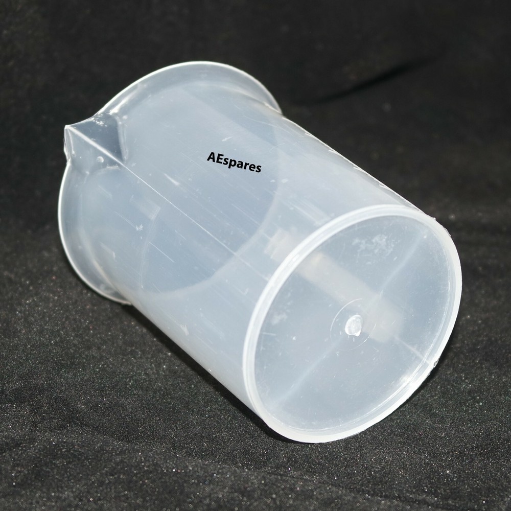 250ml Transparent Plastic Beaker Liquid Measuring Jug Cup With Handle