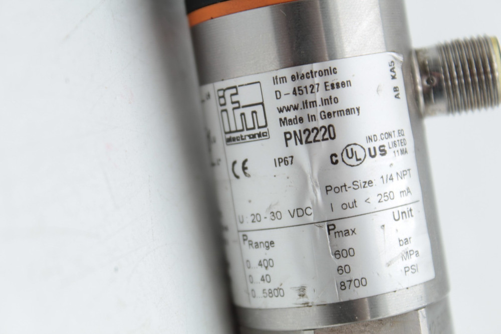 IFM Electronic PN2220 Pressure Sensor