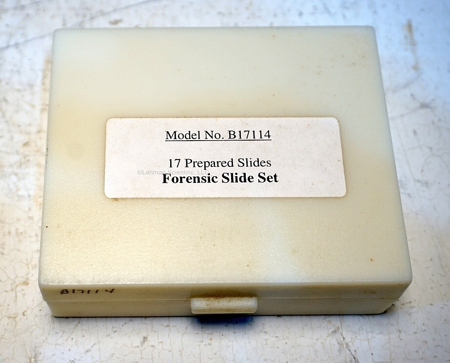 Prepared Microscope 17 Slide Set- Forensic Slide Set - New!
