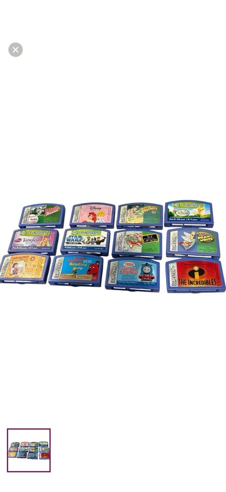 12 Leapfrog LeapsterEducational Learning Game Set