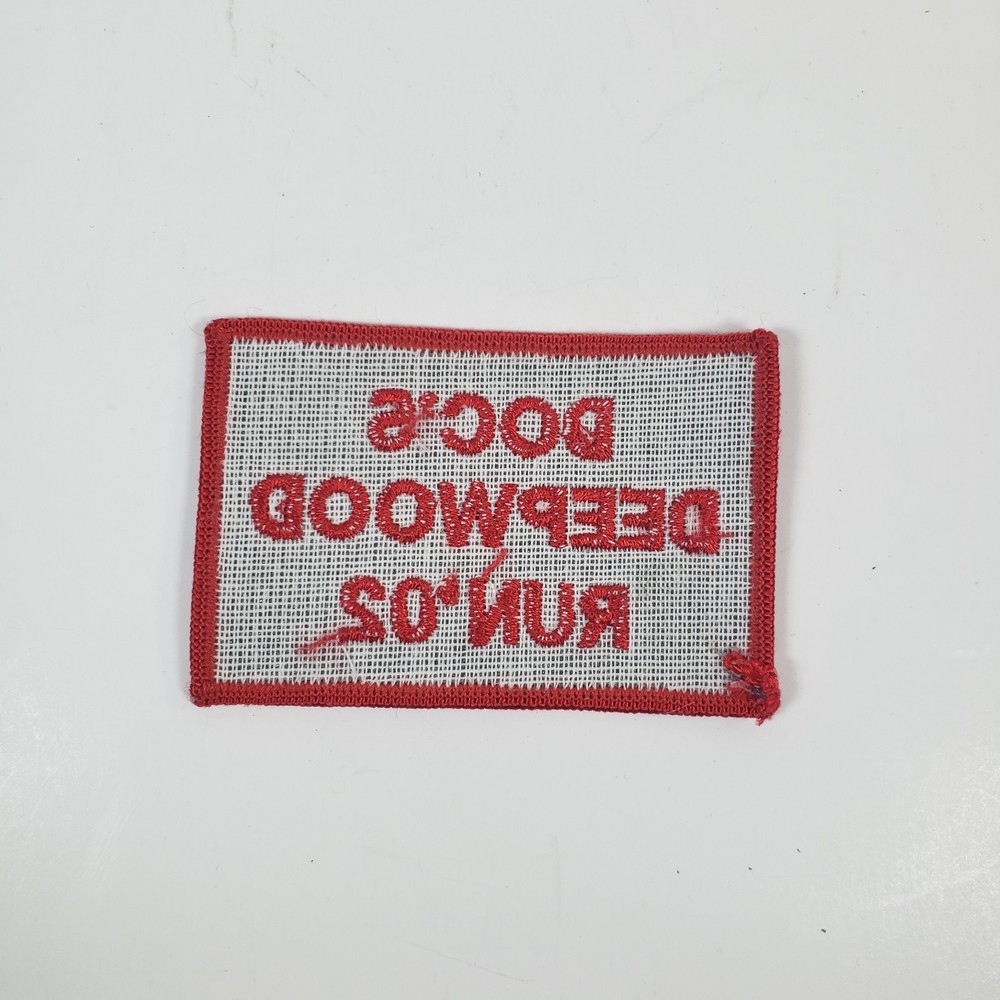 Doc's Deepwood Run 2002 Red Black Ohio Charitable Motorcycle Run Patch 3x2