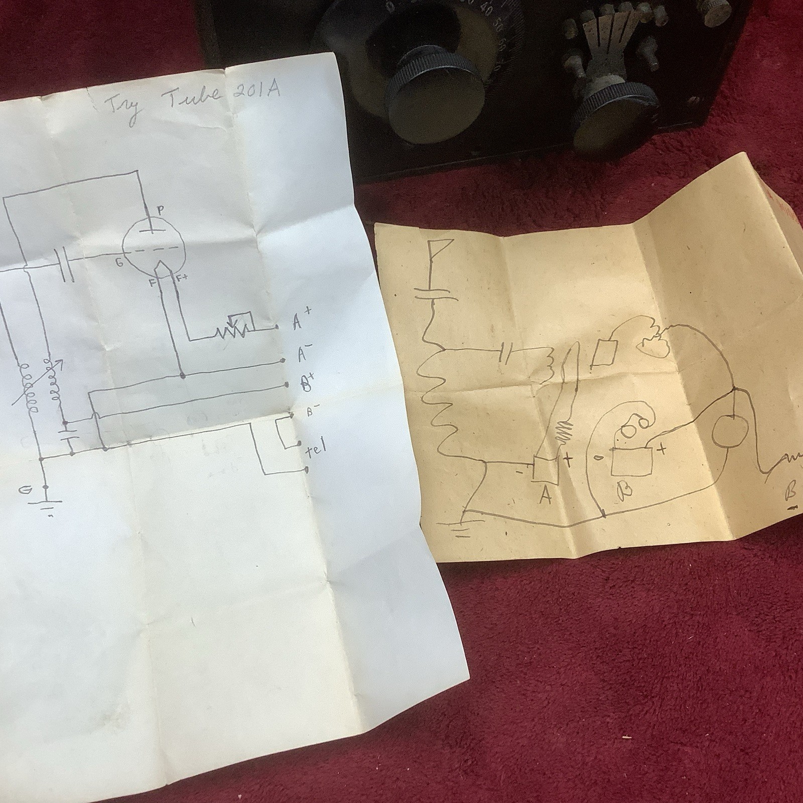 VTG Clapp-Eastham Type H.R. Tube Radio Regenerative Receiver 175-825 Meters Mass
