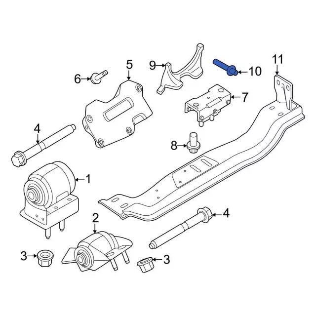 Genuine Trans Mount Bolt 391558-S102
