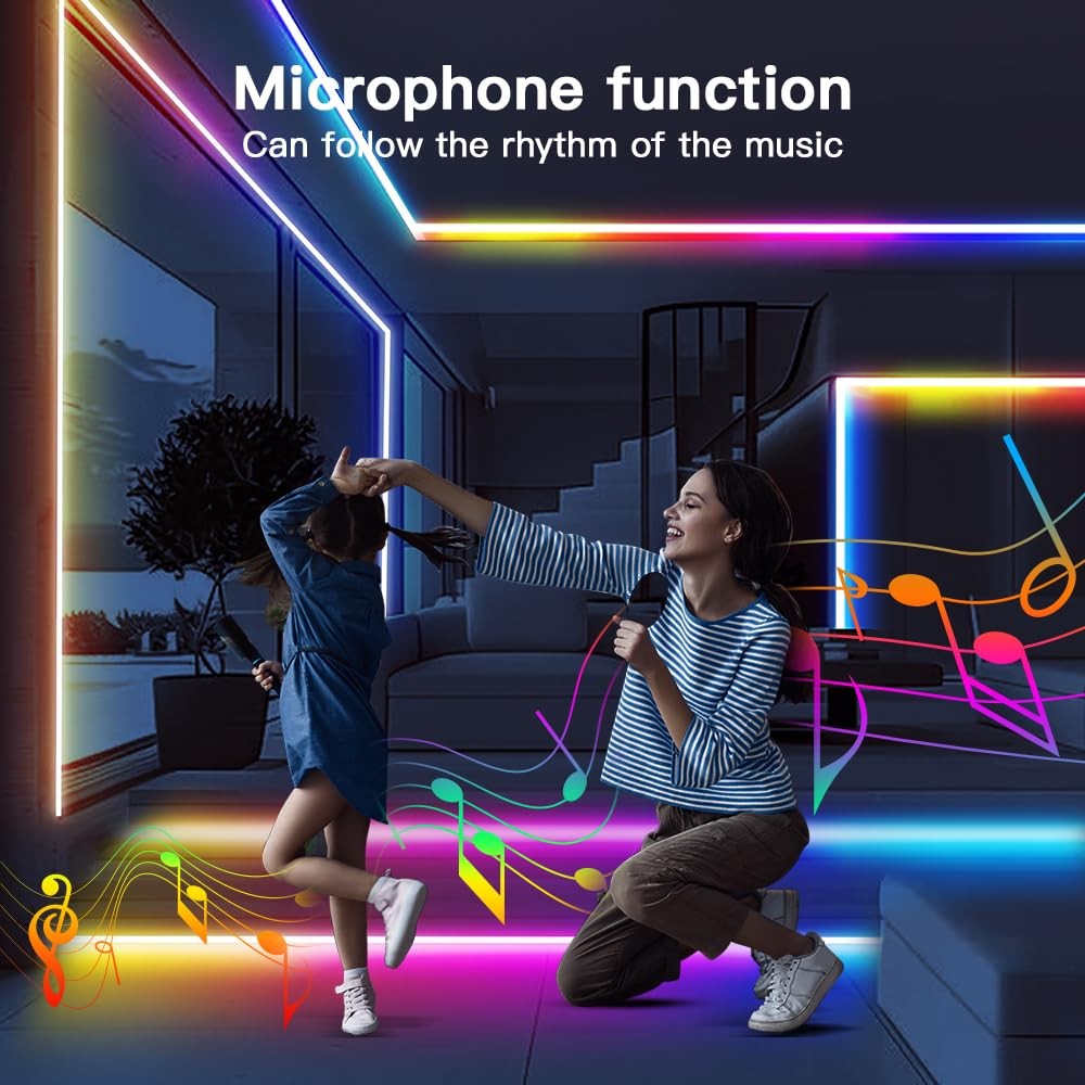 ESP32 WLED LED Strip Light Controller 15A Fuse Mic DIY Dynamic Lighting UART ...