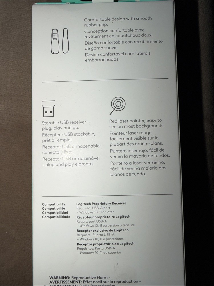 R400 Laser Presentation Remote Logitech