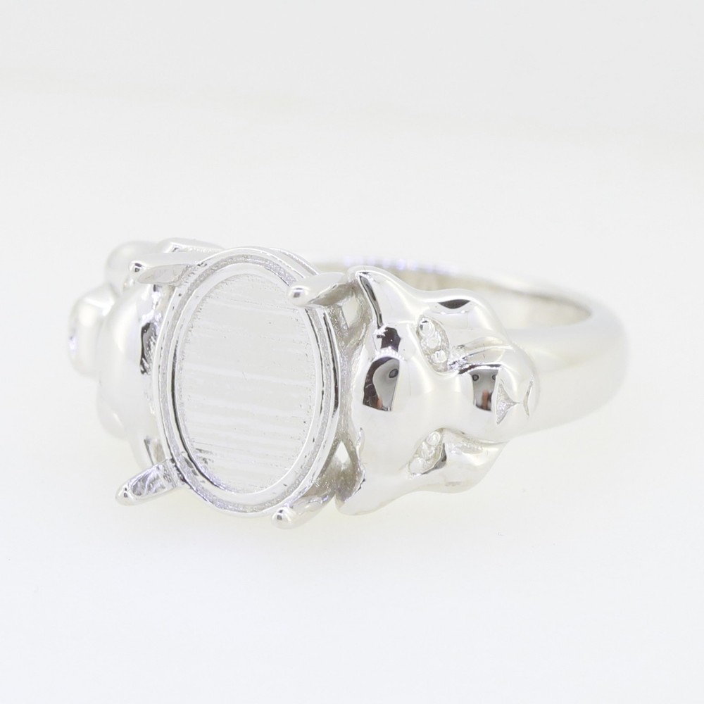 Sterling Silver Semi Mount Ring Setting Round RD 5x5mm