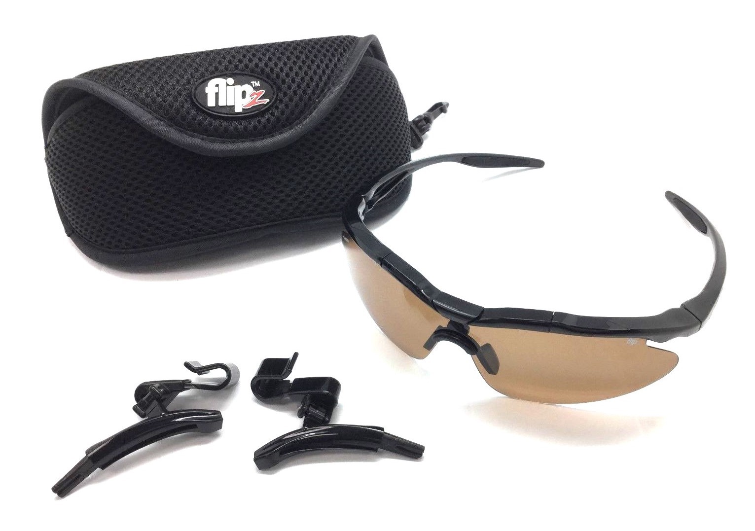Medicus Golf Flipz Sunglasses Protection Eyewear Shades Amber Vydra w Carry Case