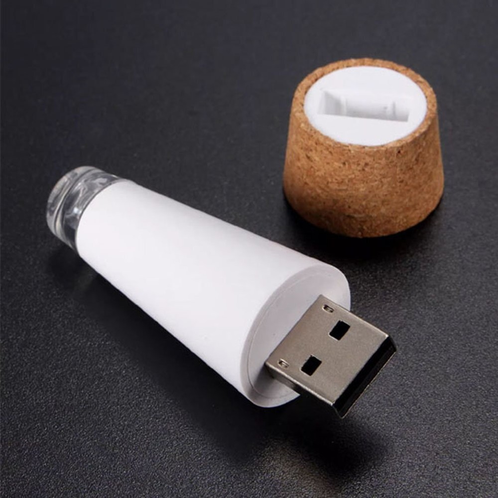 4 Pack USB Rechargeable Bottle Lights Cork Shape Craft Lights for Night Light