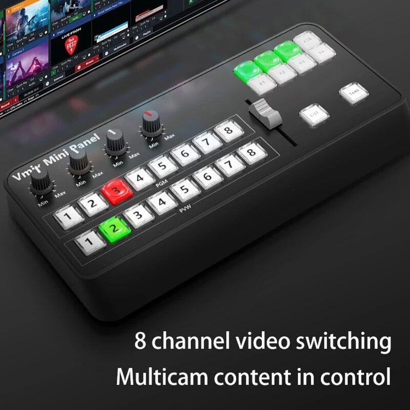 TYST Video Vmix Mini Switcher Control Panel MIDI2.0 Video Recording for Vmix