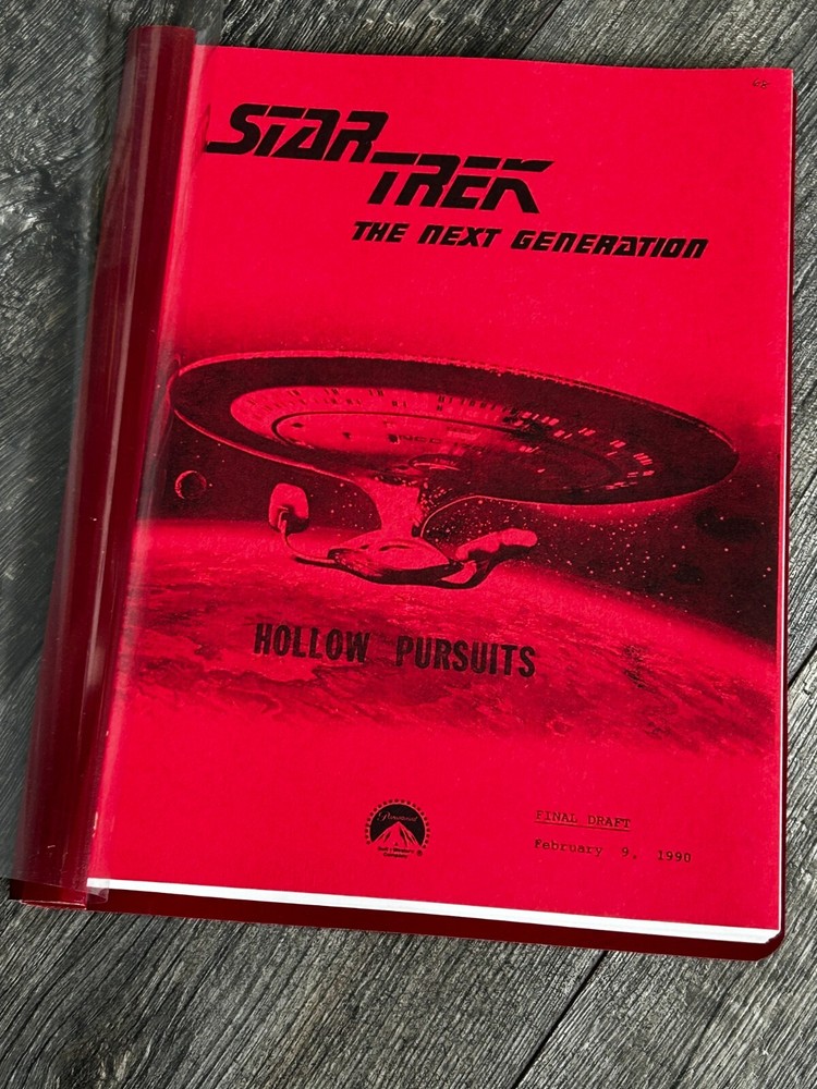 STAR TREK Script The Next Generation Hollow Pursuits Final Draft February 9 1990