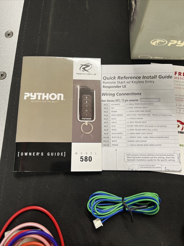 BRAND NEW Python 2-Way Remote Starter MODEL:580 COMPLETE UNIT