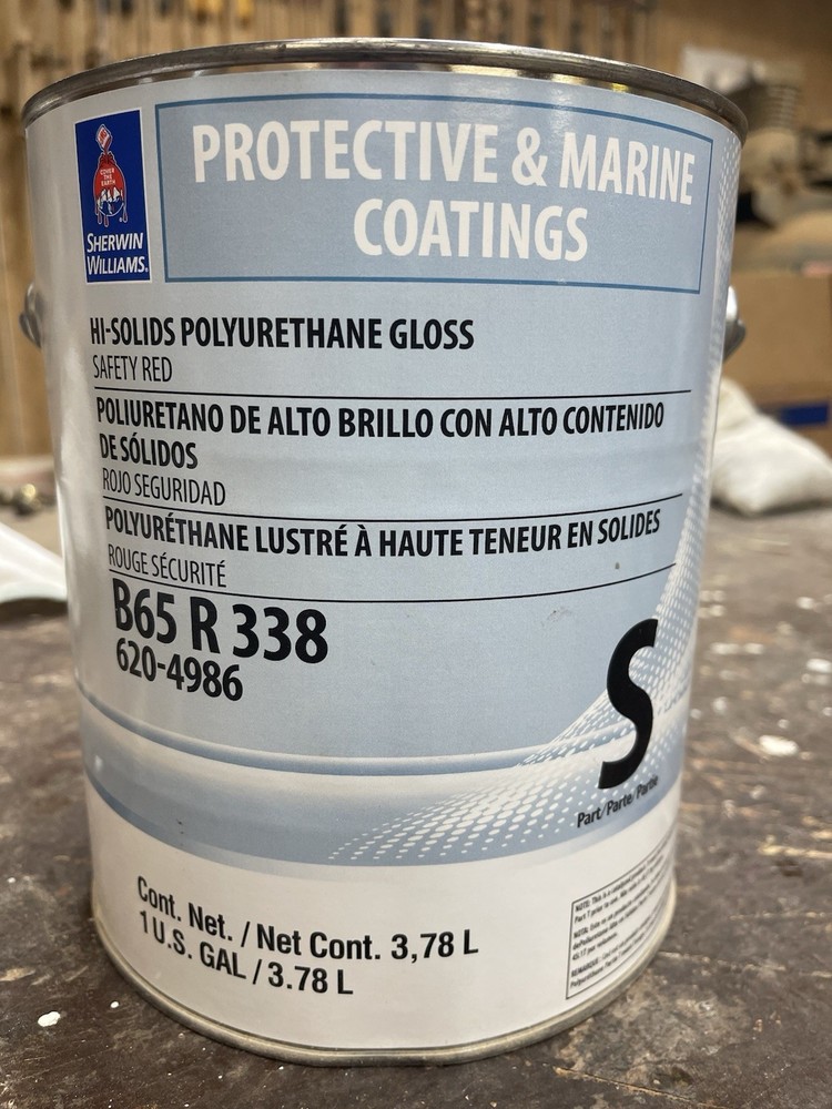 Sherwin Williams High Solids Industrial Polyurethane Gloss Part “S” /Safety Red