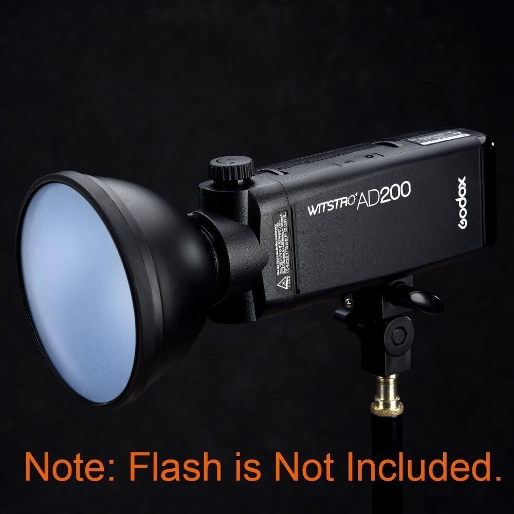 AD-S2 Standard Reflector & Soft Diffuser for Godox AD200 Series - Compact & L...