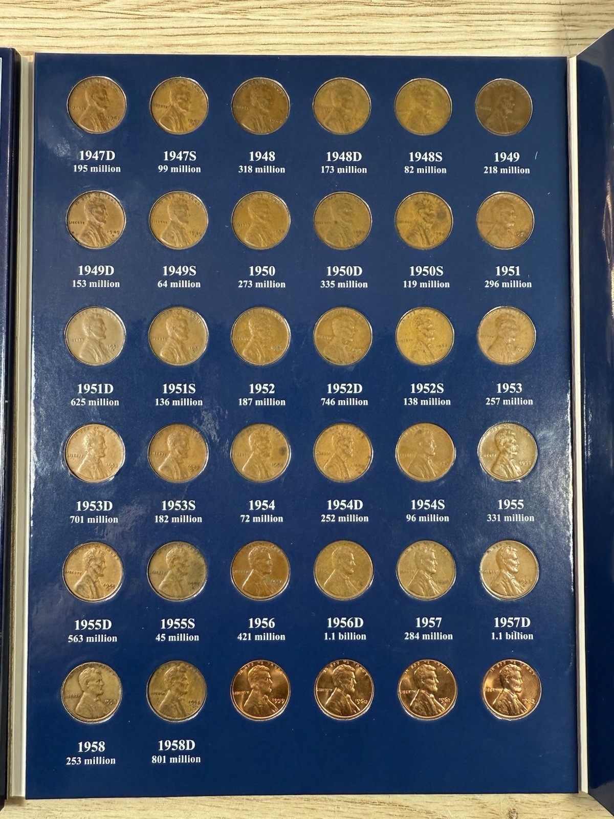 ** 1909-2025 LINCOLN CENT SET- 291 COINS- BU COINS/ SEMI KEYS- PRICED TO SELL **