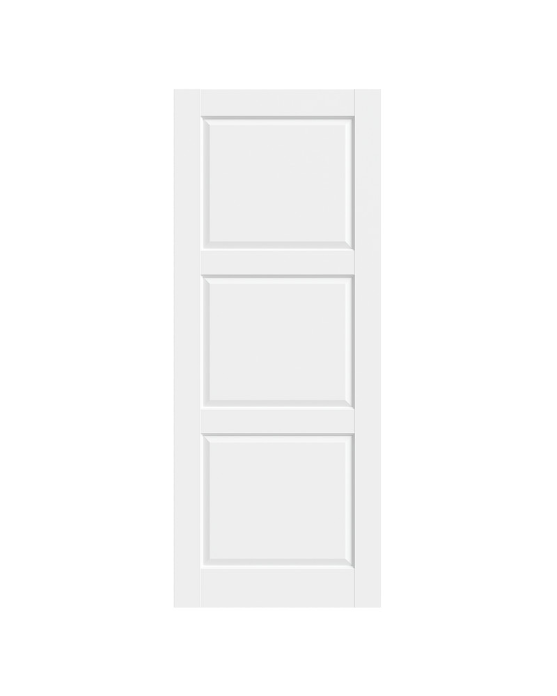 32''x80''3-Panel Solid Core Prehung Interior Door -Pantry/French No Hardware Kit