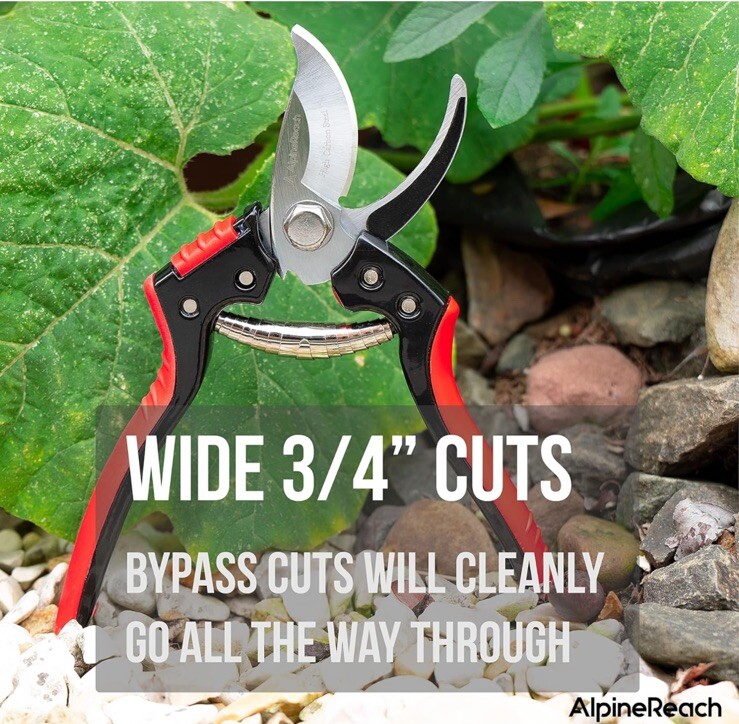 AlpineReach Professional Bypass Pruning Shears AR-PS2001 - NEW
