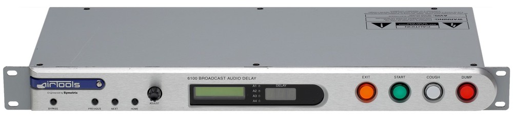 Symetrix Airtools 6100 AES Digital Audio Broadcast 20 Sec Profanity Delay DUMP