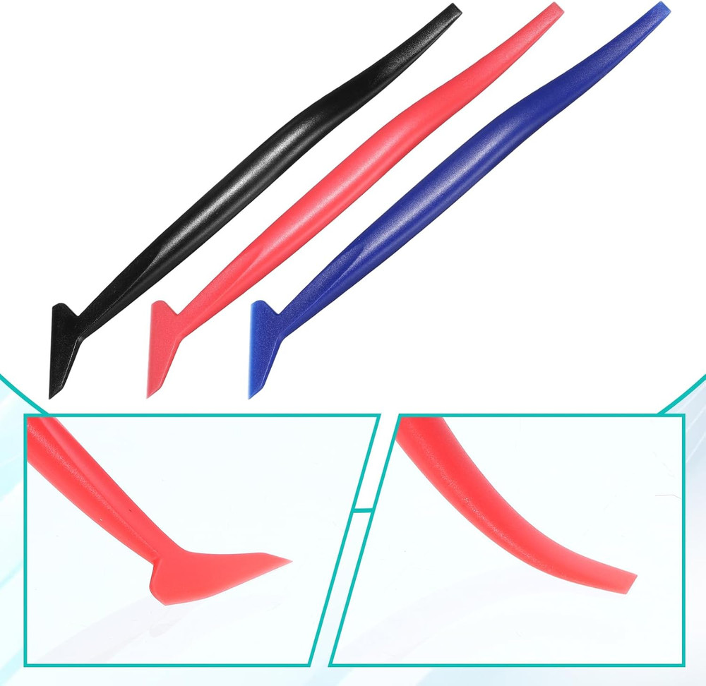 5 Pack Vinyl Squeegee Tool Set, Small Squeegee for Vinyl 2 Pcs Plastic Felt Sque