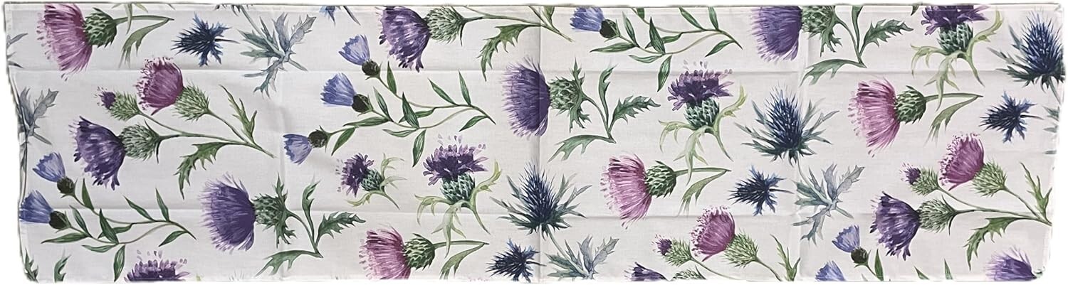 Thistles Tablerunner, 100% Cotton, Scotish, Housewarming Gift
