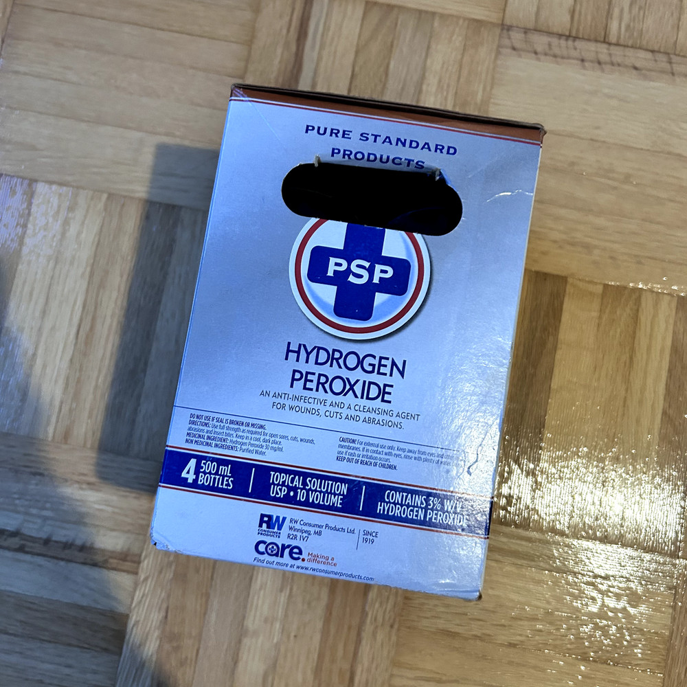 Hydrogen Peroxide 3% USP Sterilization Solution H2O2 Skin Disinfectant 4 Pack