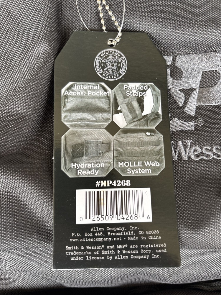 Smith and Wesson M&P Tactical Firearms Backpack Black