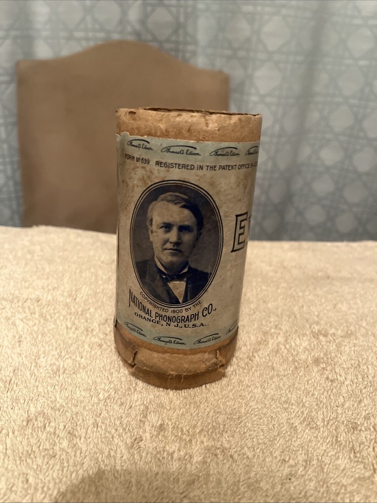 Vintage Edison Blank Phonograph Empty  Record Cylinder