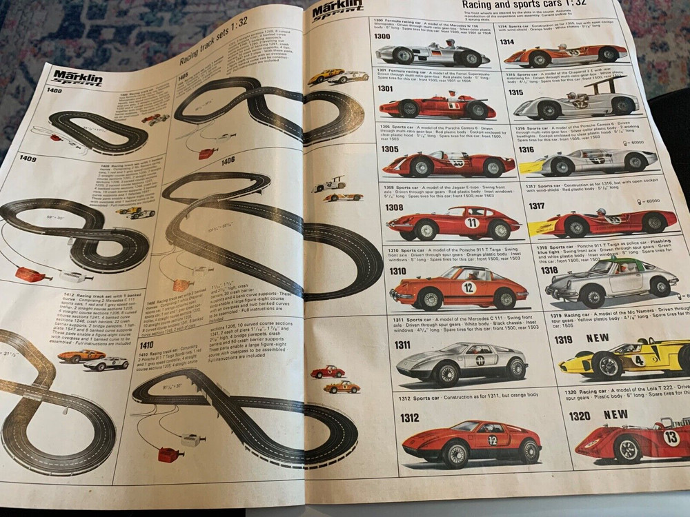 1973 Marklin E model train brochure in English