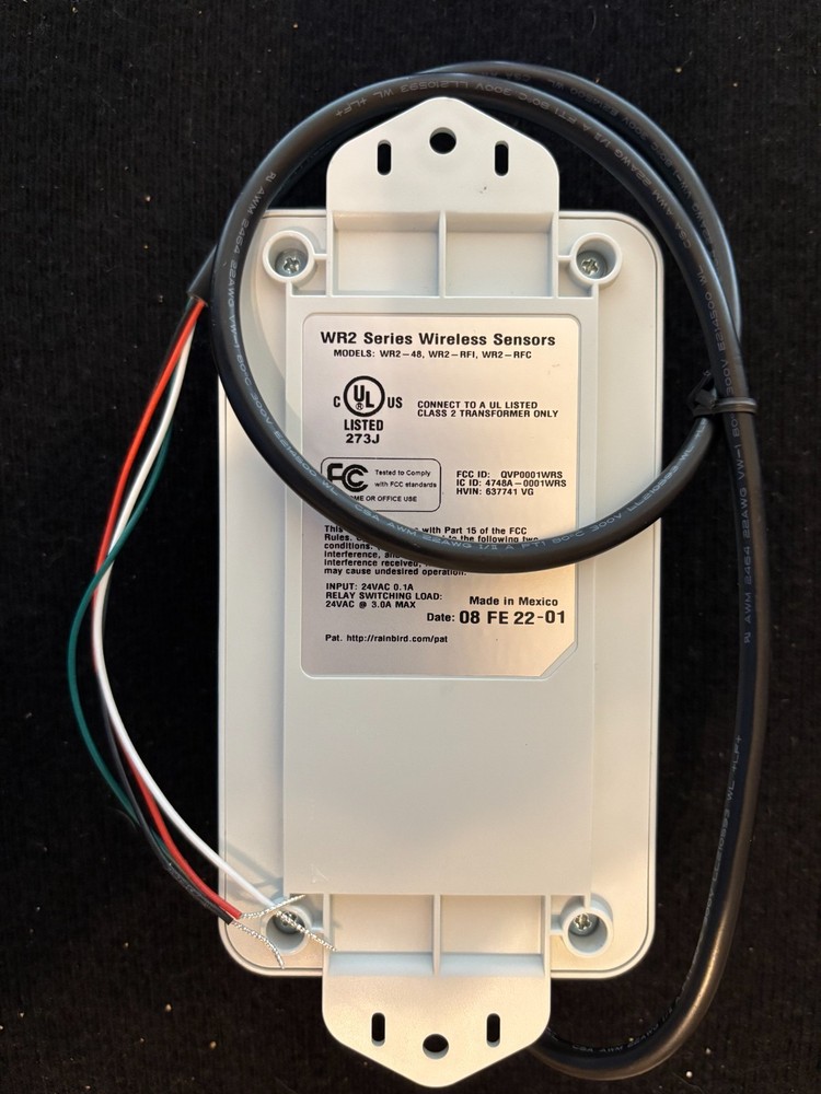 RAIN BIRD WR2 Wireless Sensor Rain Freeze Replacement Receiver "Rain Bird"