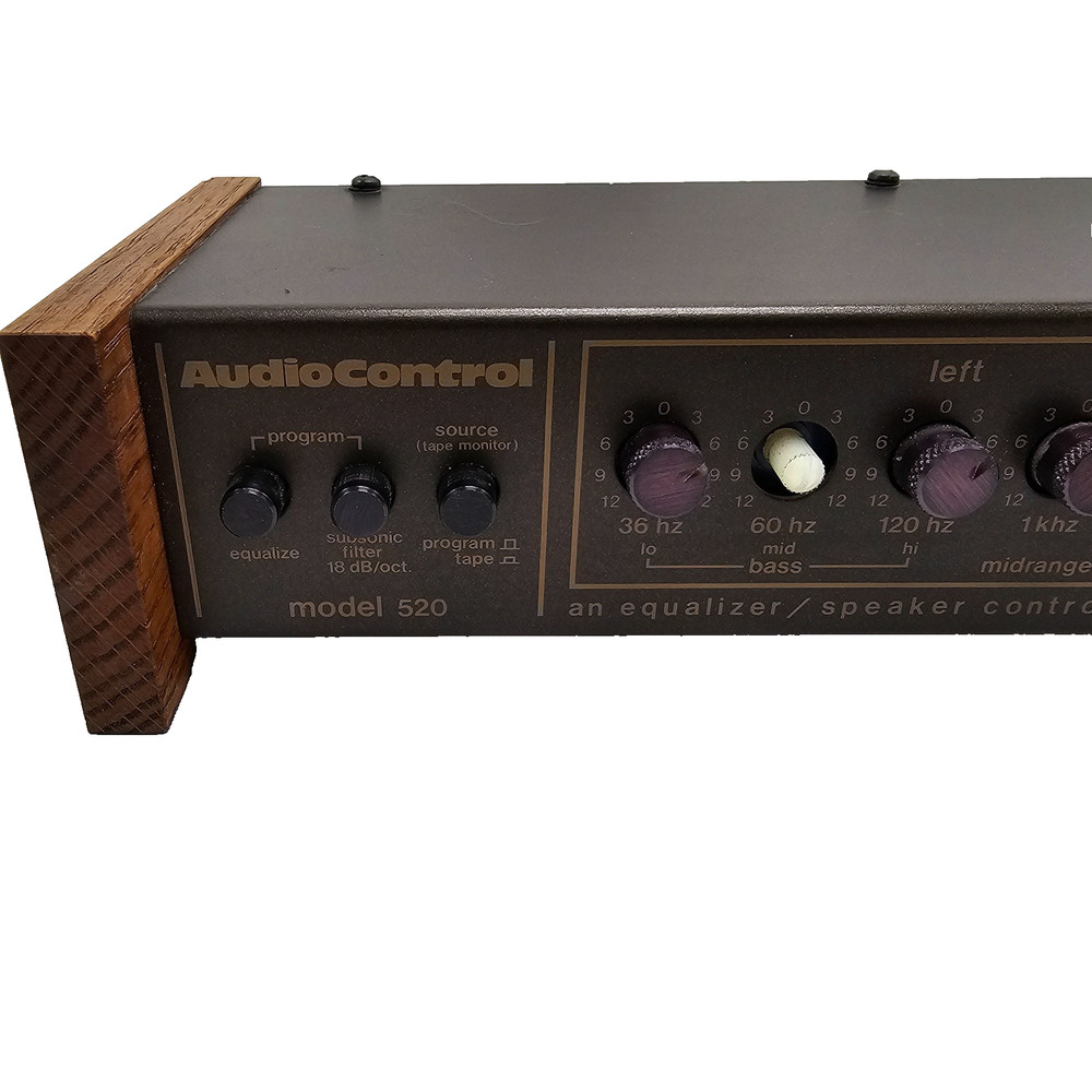 Vintage Audio Control Model 520 Series B Stereo Equalizer Missing One Knob