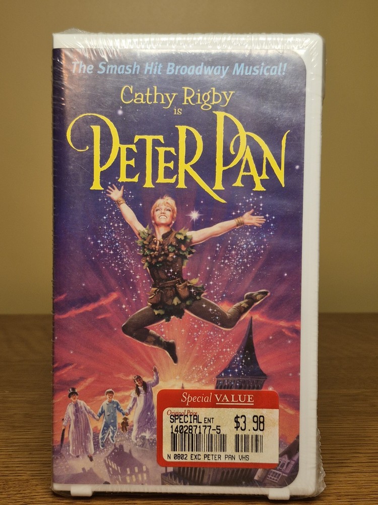 Peter Pan Cathy Rigby VHS 2000 Vintage