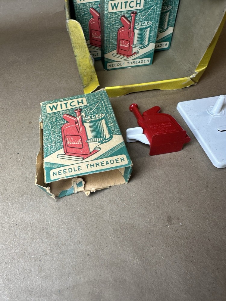 Vintage Witch Automatic Needle Threader Lot 7 West Germany 6 Sealed