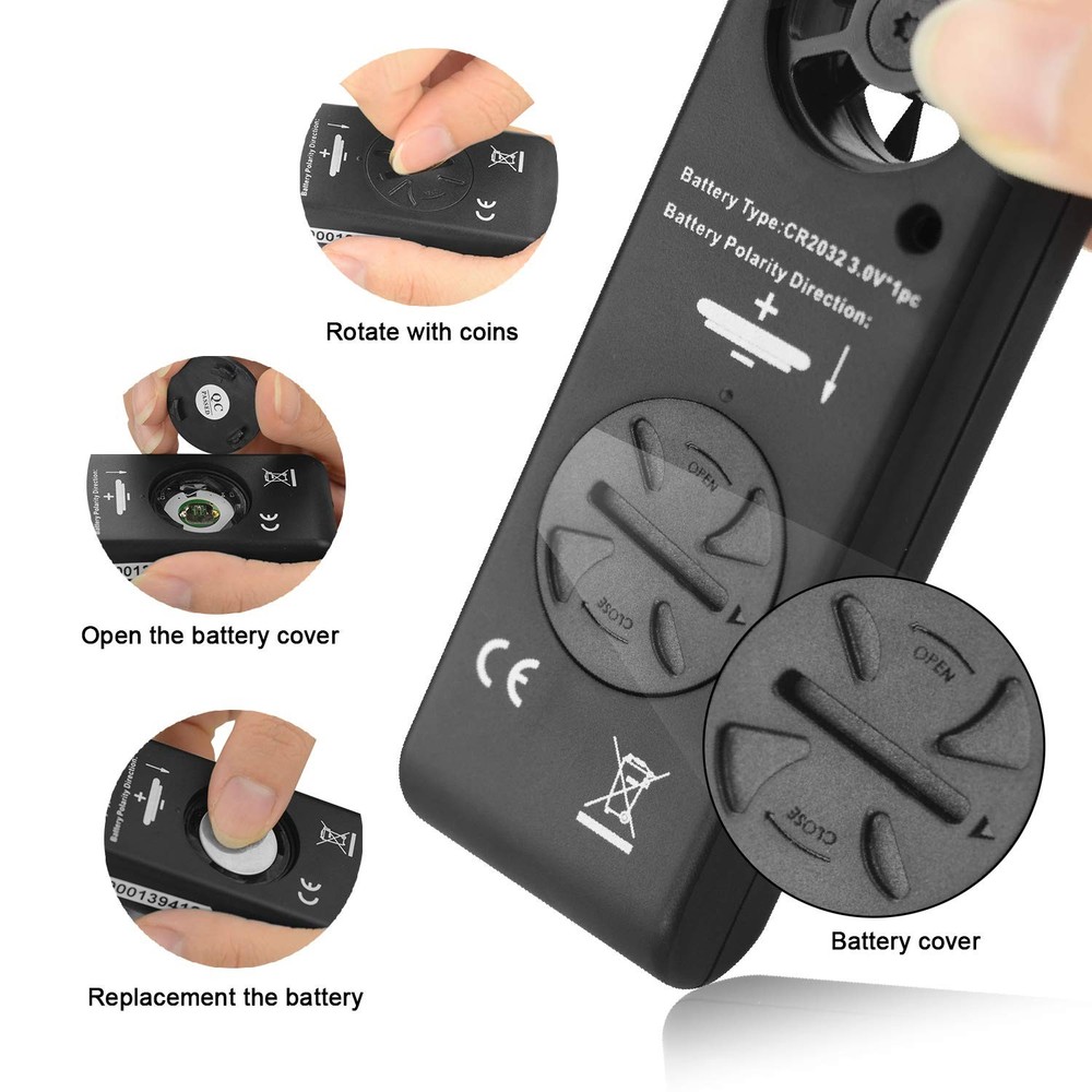 Anemometer Handheld Wind Speed Meter for Measuring 816B Pocket