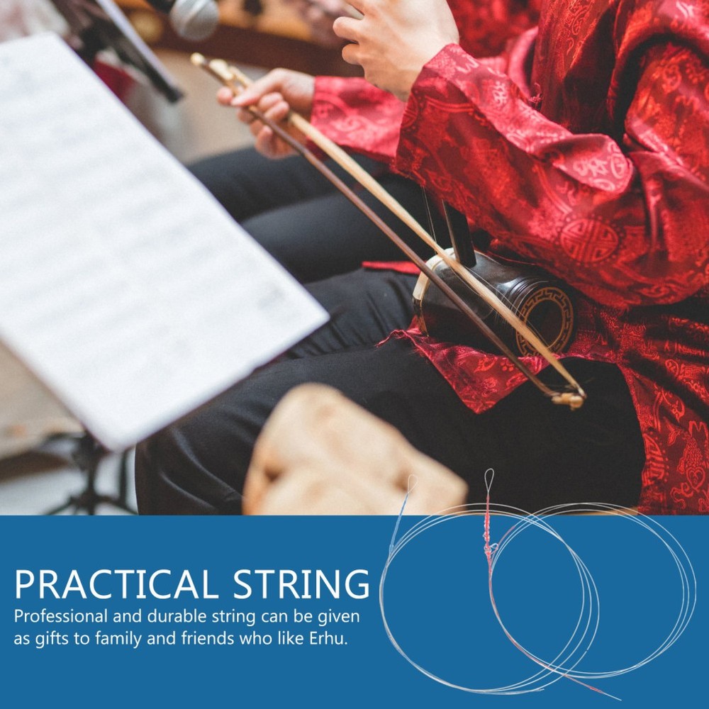 3 Sets Professional Erhu Strings Music Wire Inside and Outside Strings Erhu