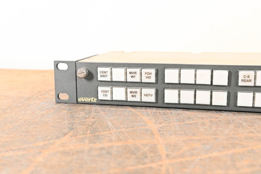 Evertz Quartz CP-2402 1RU 29-Button Remote Control Panel CG007AC