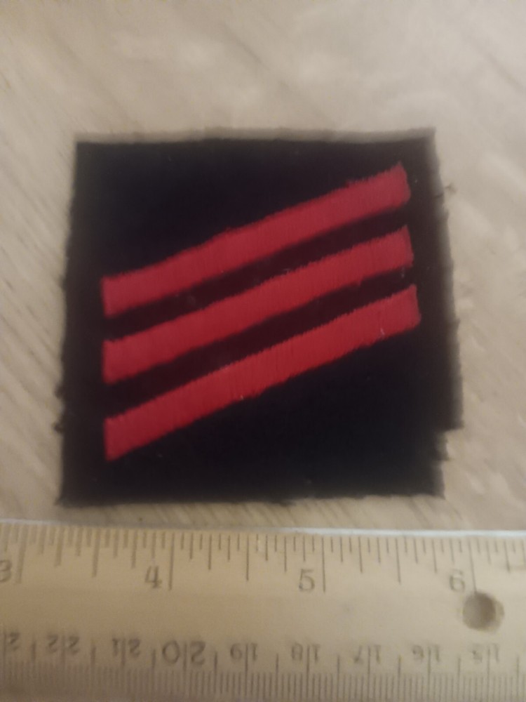 U. S. Navy Red And Black E-3 Patch (23-2716)