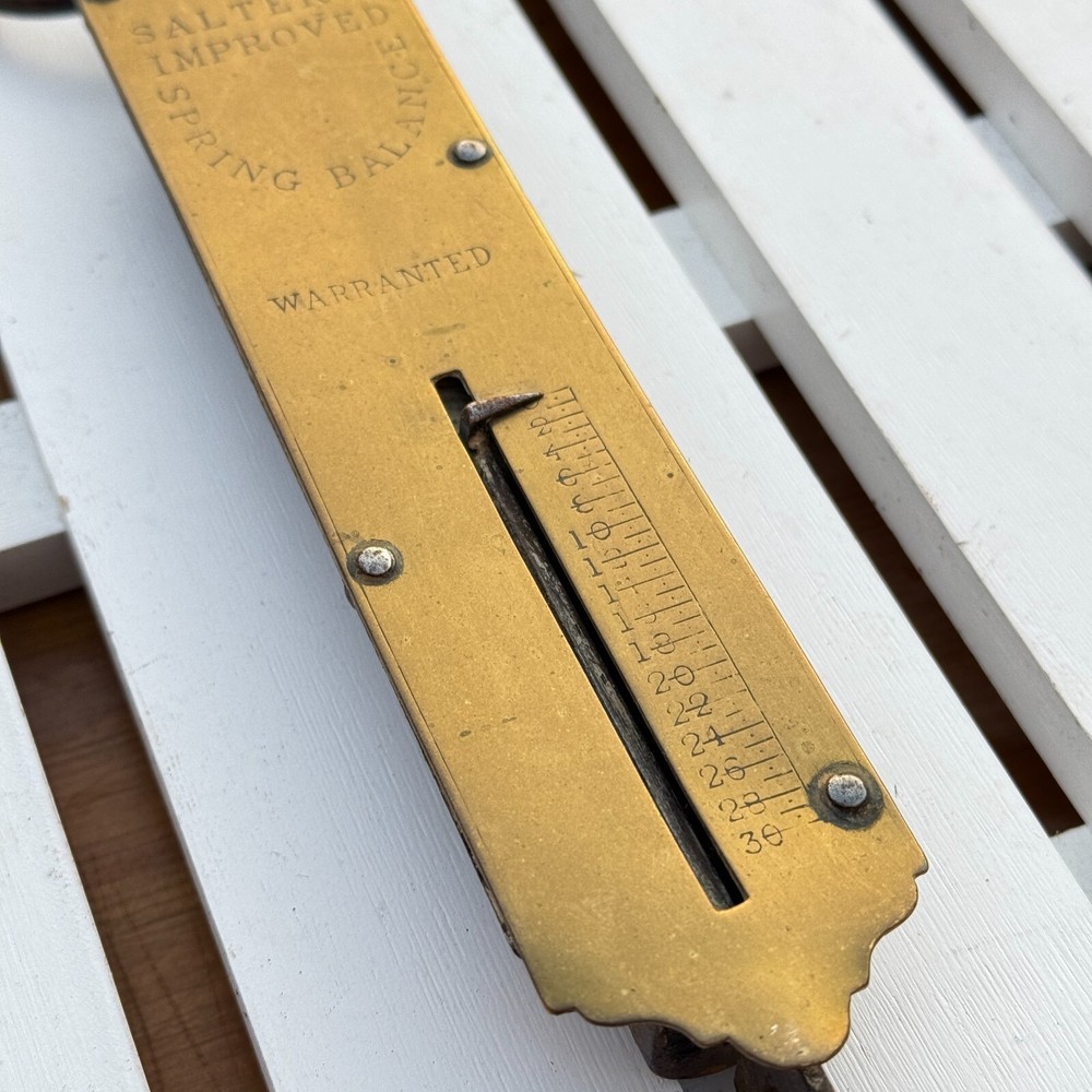 SALTER'S IMPROVED SPRING BALANCE SCALE NO. 2 BRASS