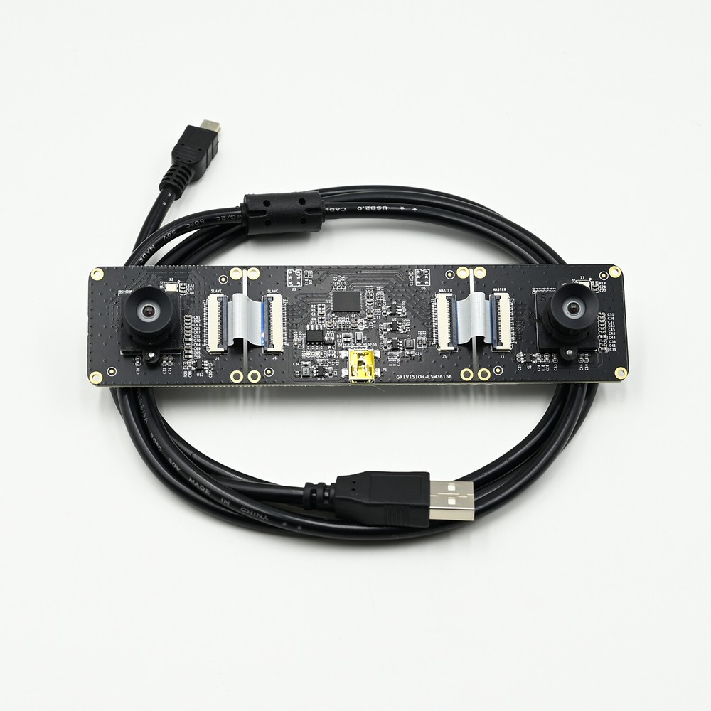 1080P USB Camera Module Dual Lens 2MP Synchronous Same Frame,Baseline Adjustable