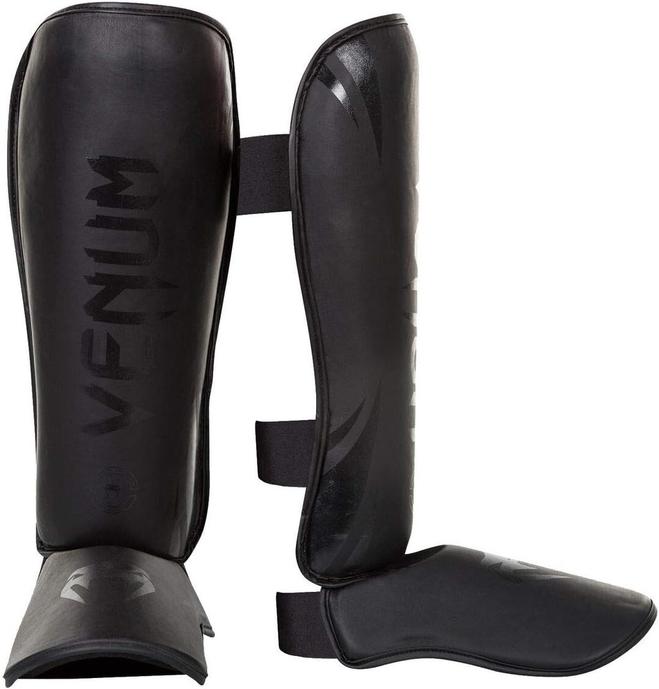 Professional Grade Venum Challenger Shin Guards - Adjustable Hook & Loop Closure