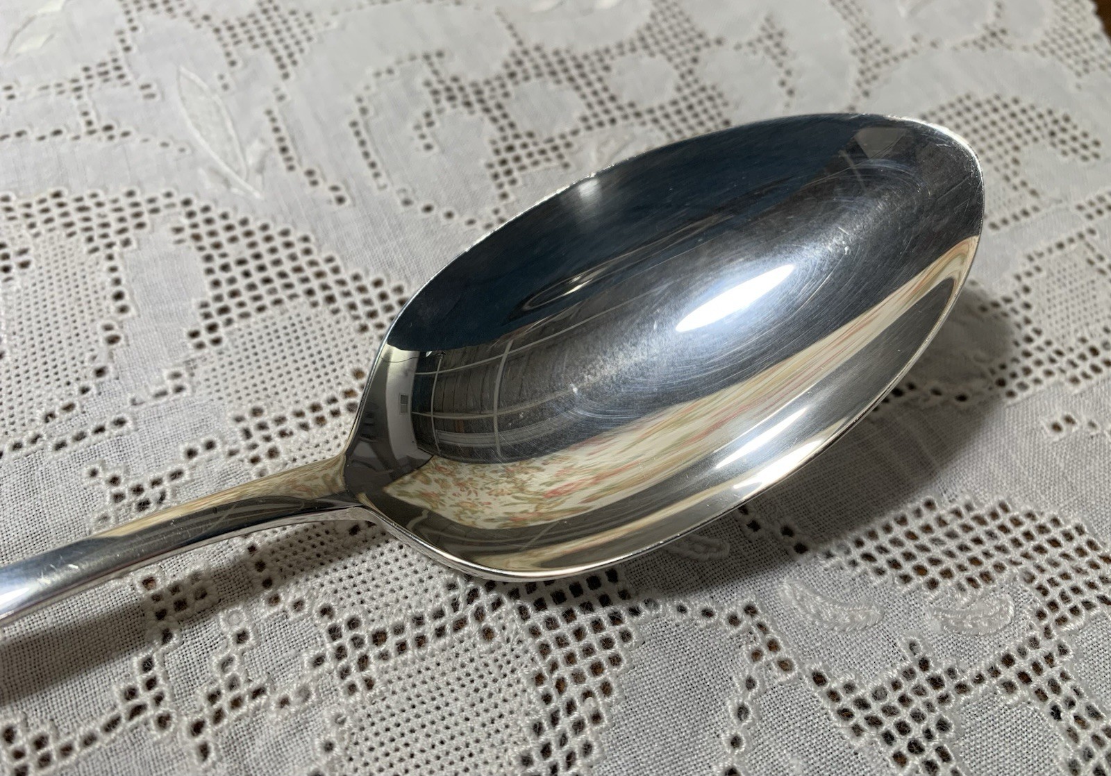 vintage Gorham CELESTE sterling silver SERVING SPOON / TABLESPOON ~ NO MONO