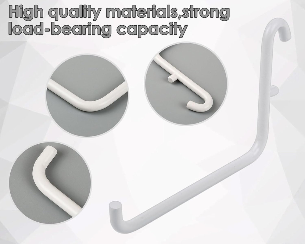 Pegboard Hooks Compatible with IKEA Skadis Pegboard 12 Pack Accessories (Include