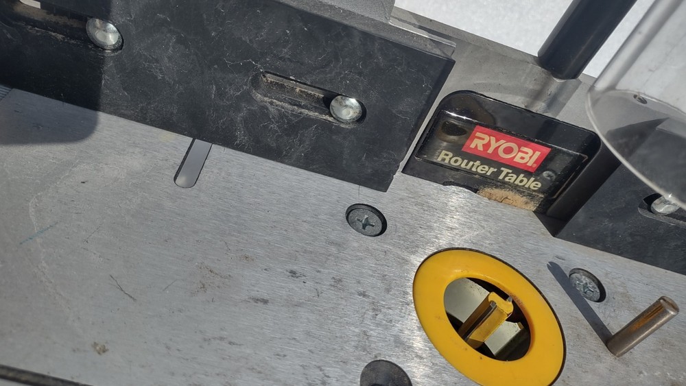 Ryobi Router Table with a mounted Router