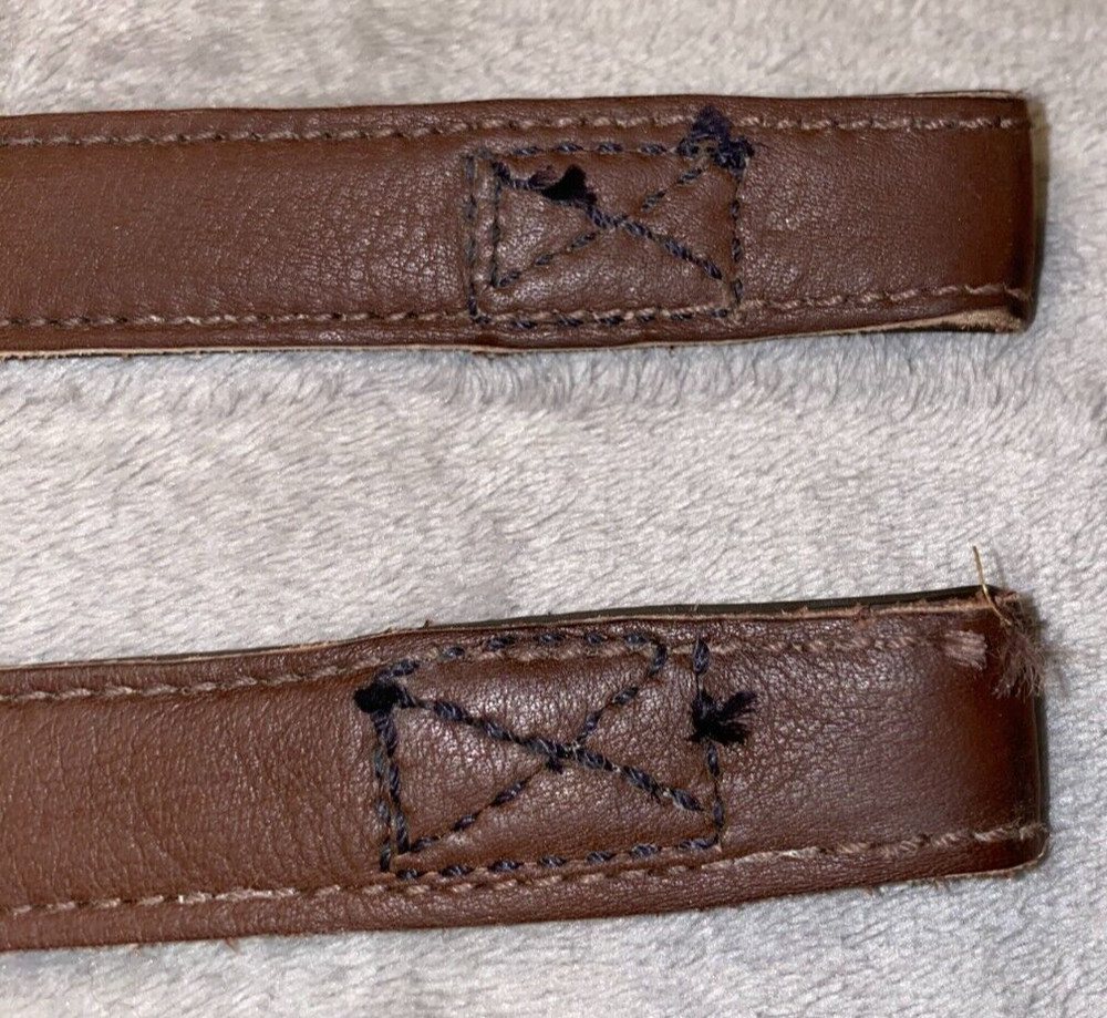 BATES BROWN LEATHER WEBBERS