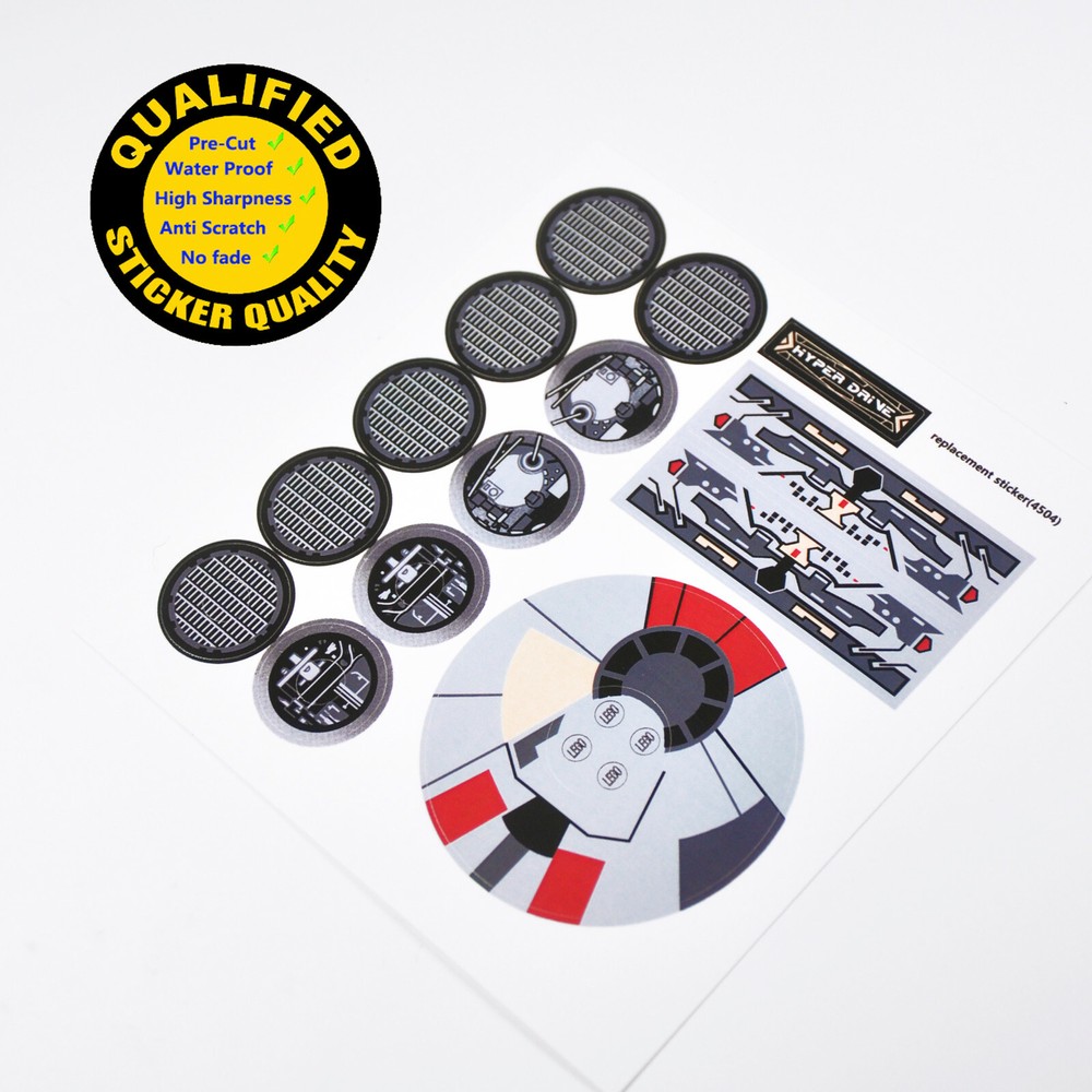 Replacement sticker for set 4504 Precut sticker